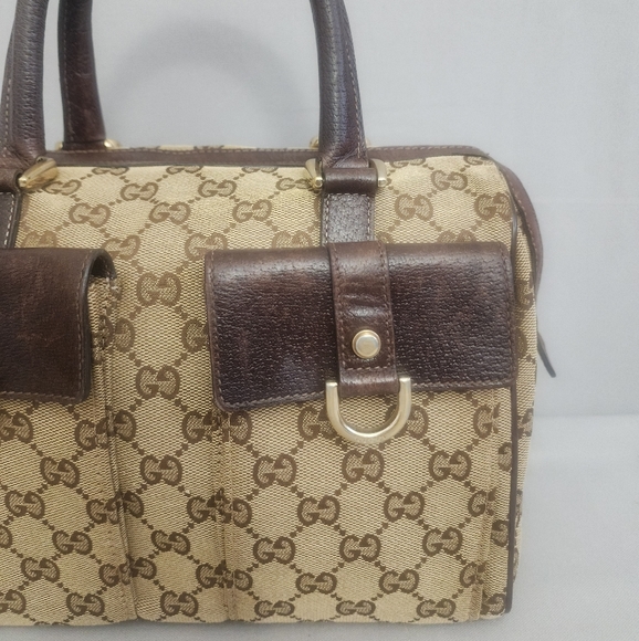 ✨️GUCCI GG Canvas Abbey D-Ring Bowling Bag - Picture 3 of 16